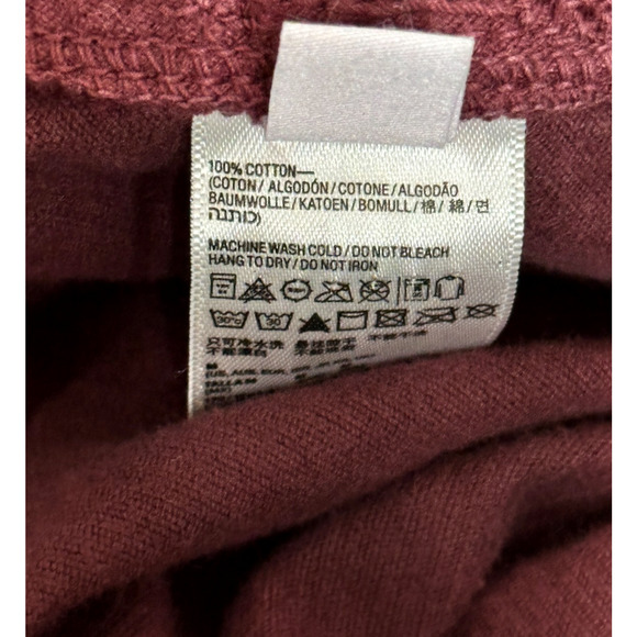 American Apparel Burgundy Corduroy Skater Circle Side Snap Mini Skirt Medium Y2K - Picture 7 of 8